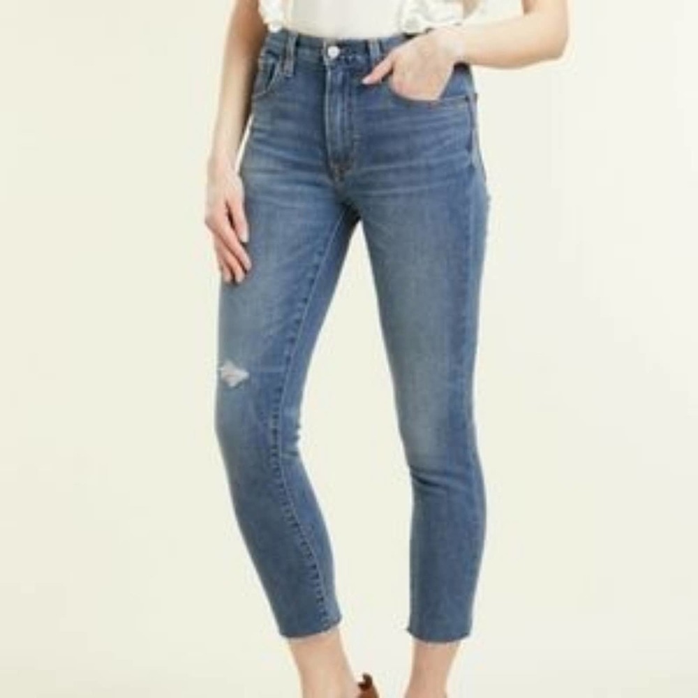 FRYE Kinsley Sienna Cropped Skinny Jeans Blue‎ 26 new!!!!
